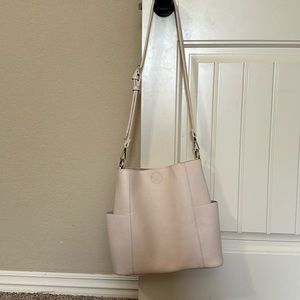 Shona Joy soft cross body cream color purse